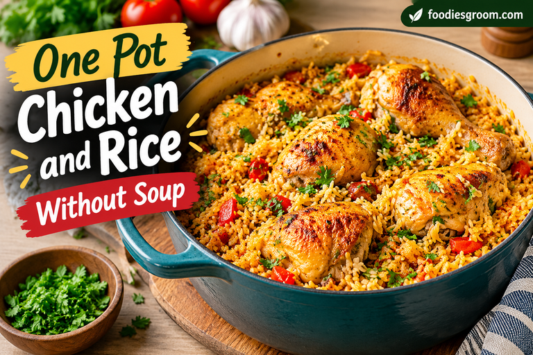 One Pot Chicken and Rice Without Soup: Easy, Flavorful, and Comforting