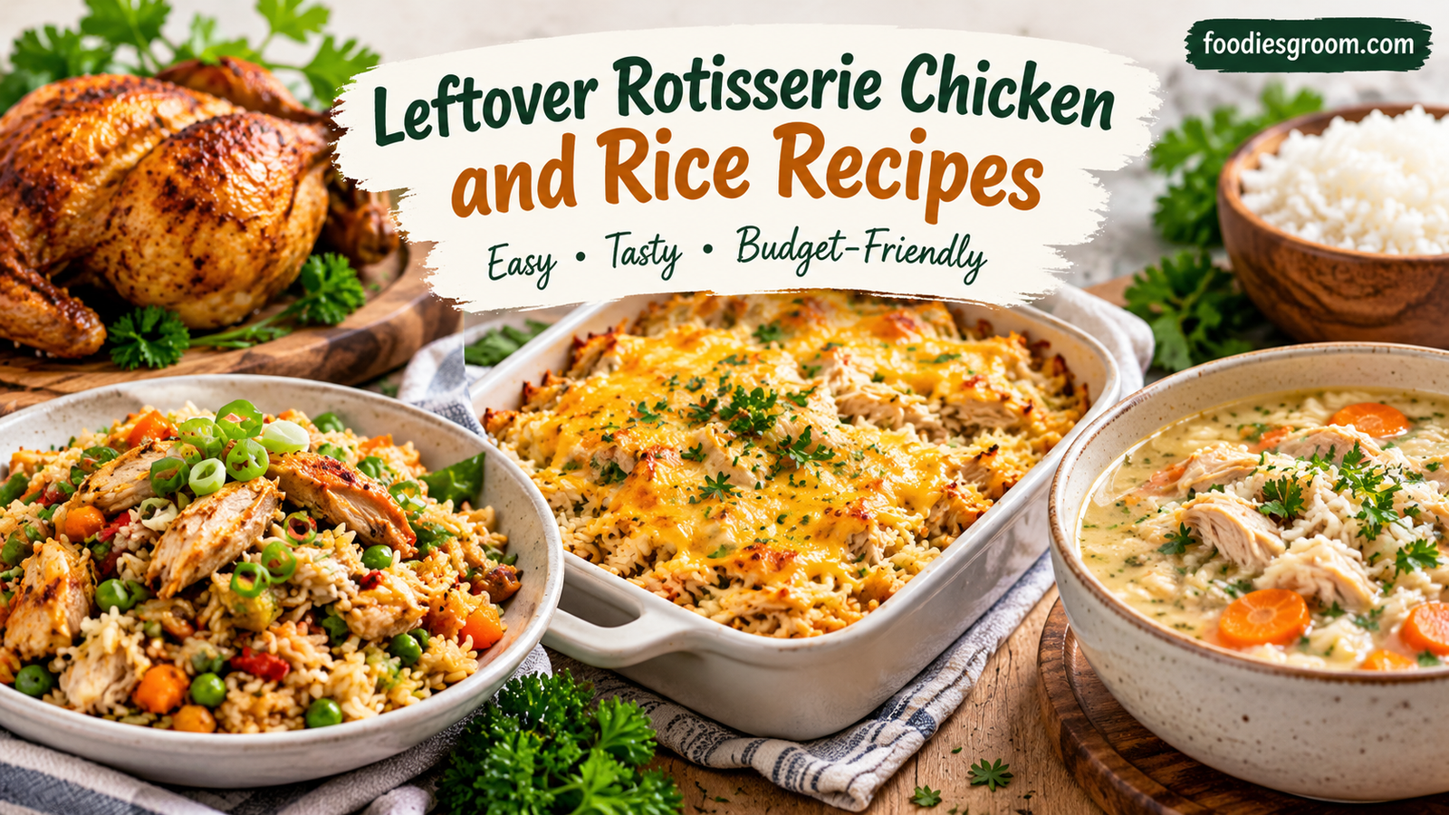 Leftover Rotisserie Chicken and Rice Recipes: Easy, Delicious Ways to Use Leftovers