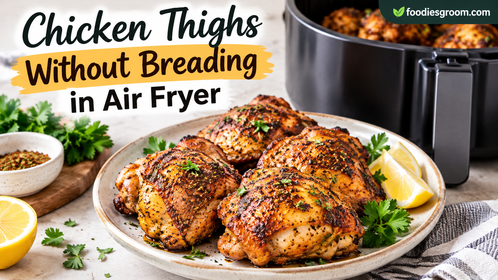 Chicken Thighs Without Breading in Air Fryer: Juicy, Crispy, and Easy