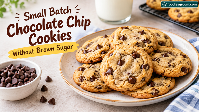 Small Batch Chocolate Chip Cookies Without Brown Sugar